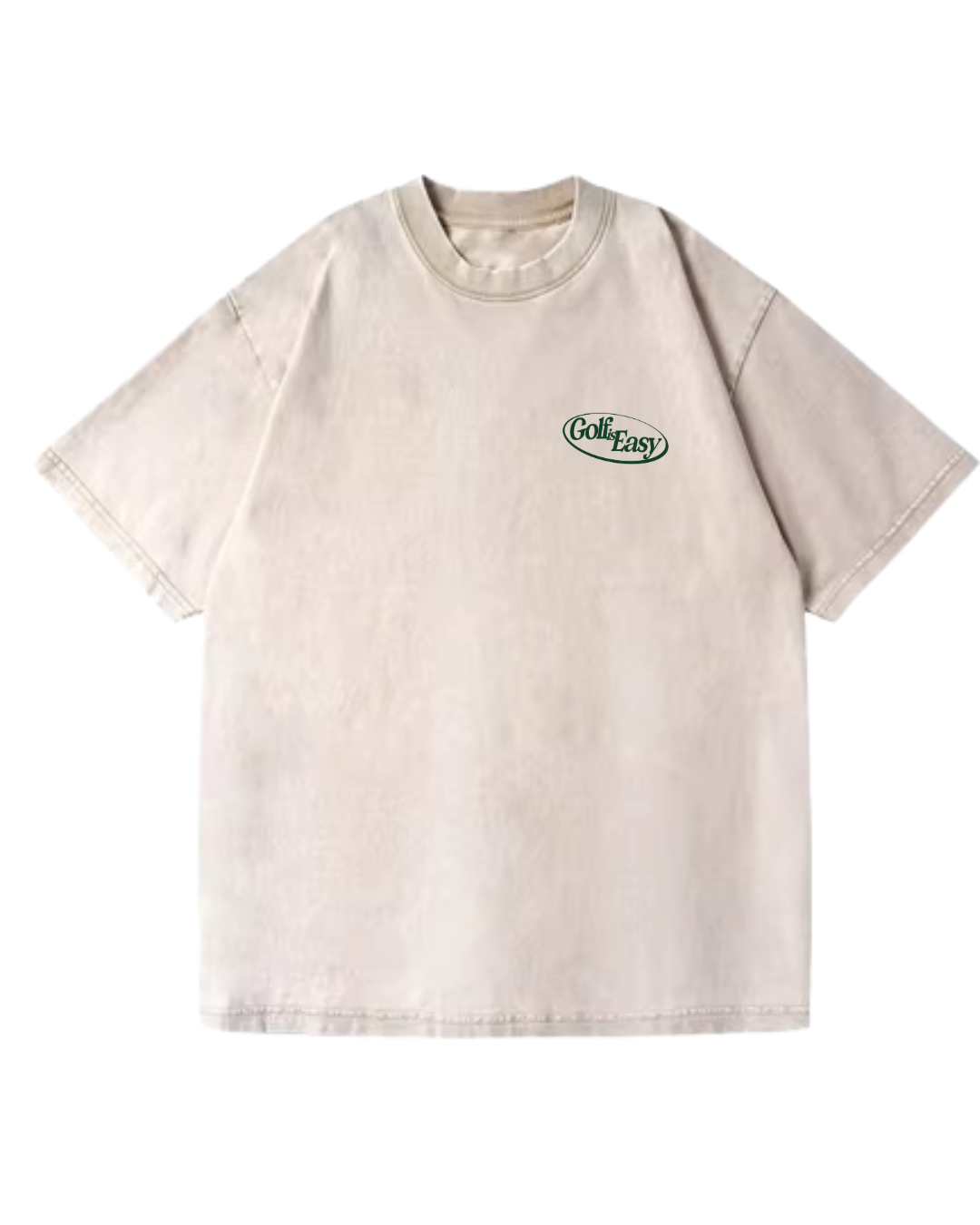 "GOLF IS EASY" VINTAGE TEE | (OFF-WHITE)