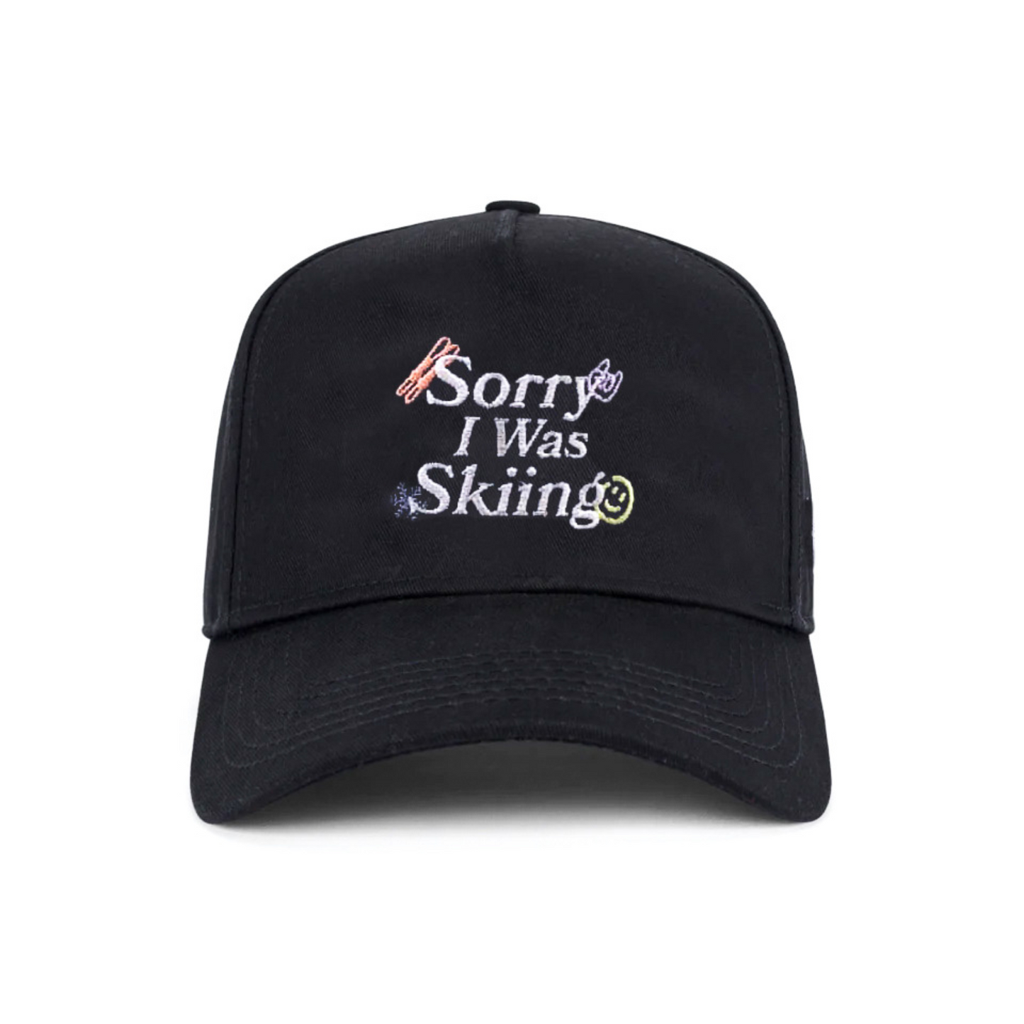 "SORRY I WAS SKIING" | HAT (BLACK)
