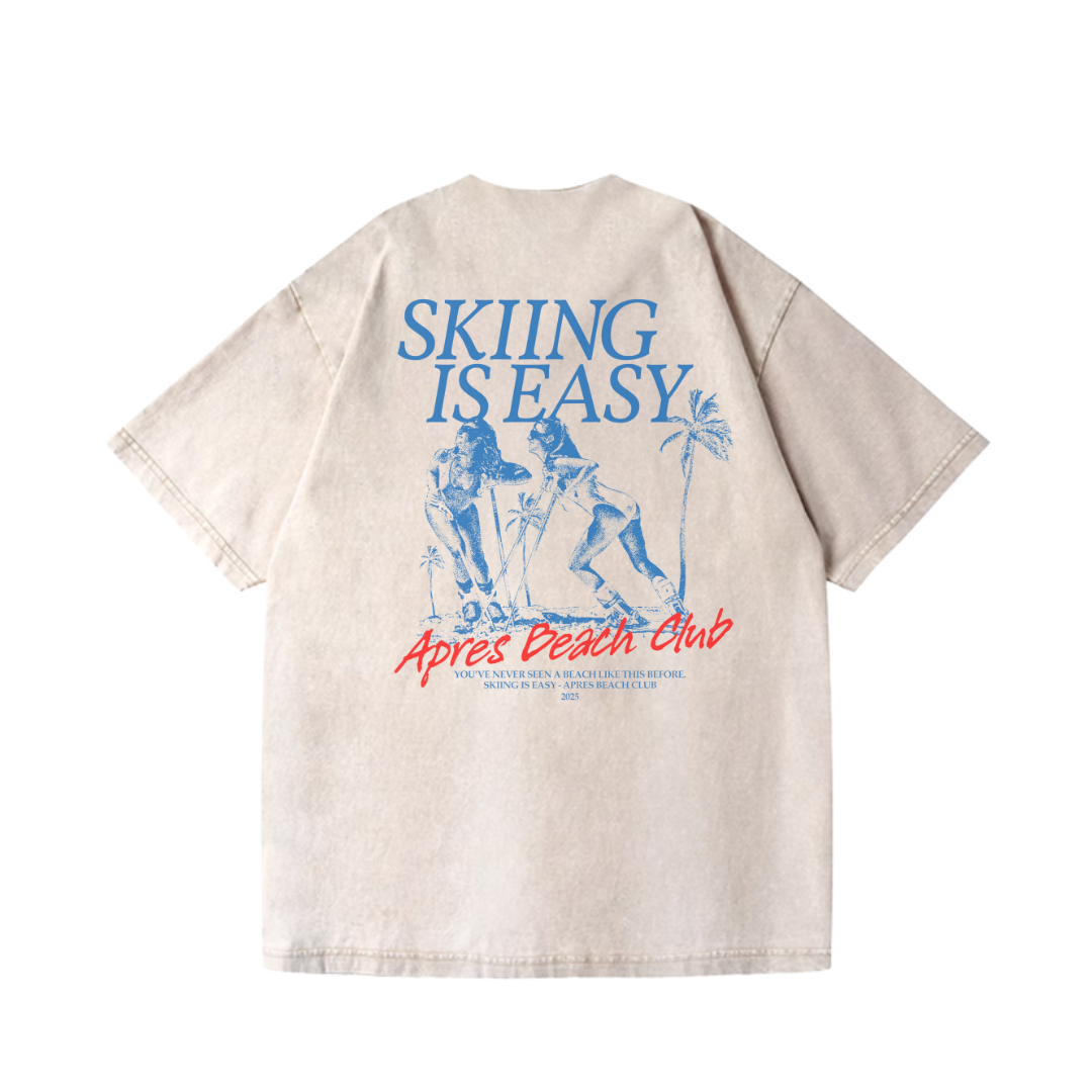 "APRES BEACH CLUB" VINTAGE TEE | (OFF-WHITE)