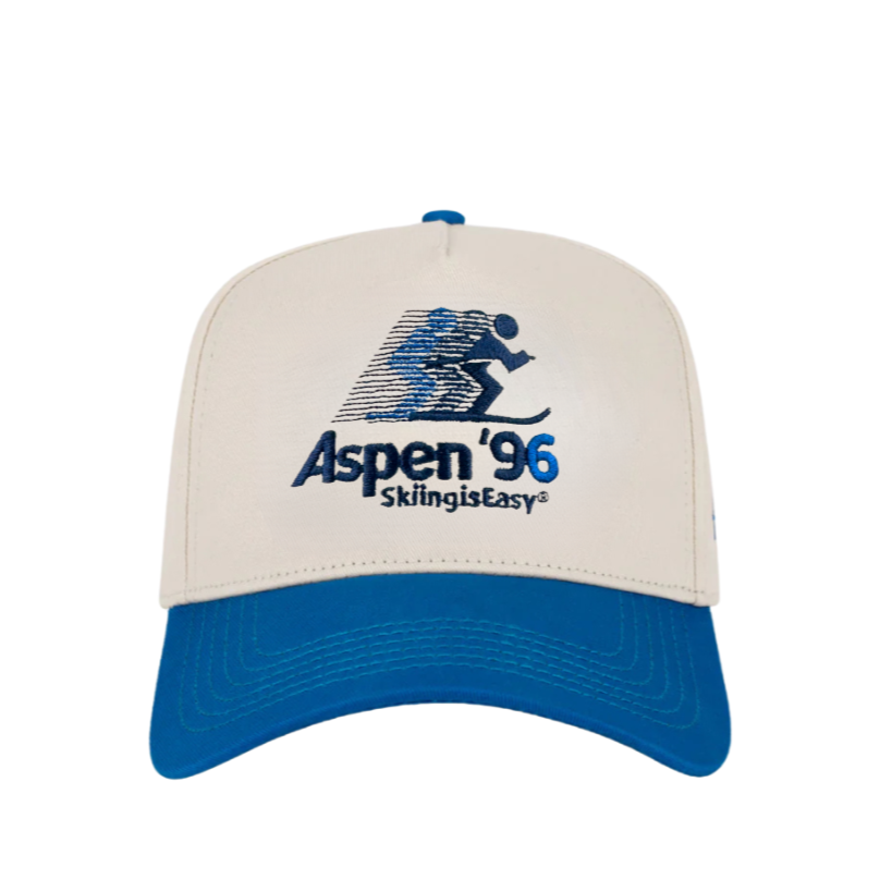 "ASPEN '96" | HAT (BLUE/CREAM)
