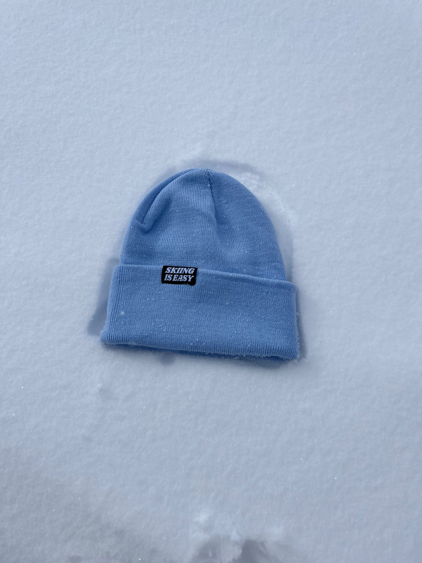 SKIING IS EASY BEANIE (Blue)