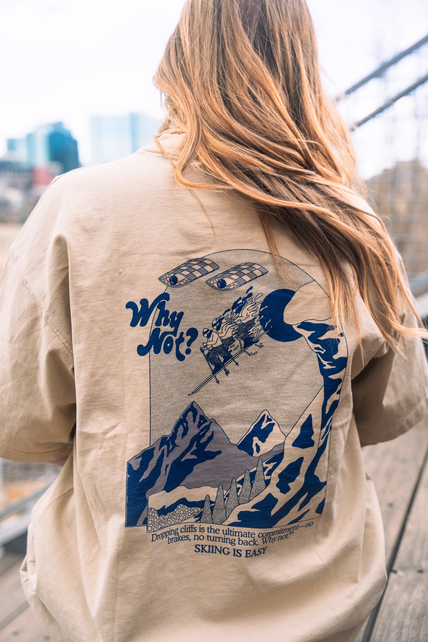 "WHY NOT" VINTAGE TEE | (APRICOT)