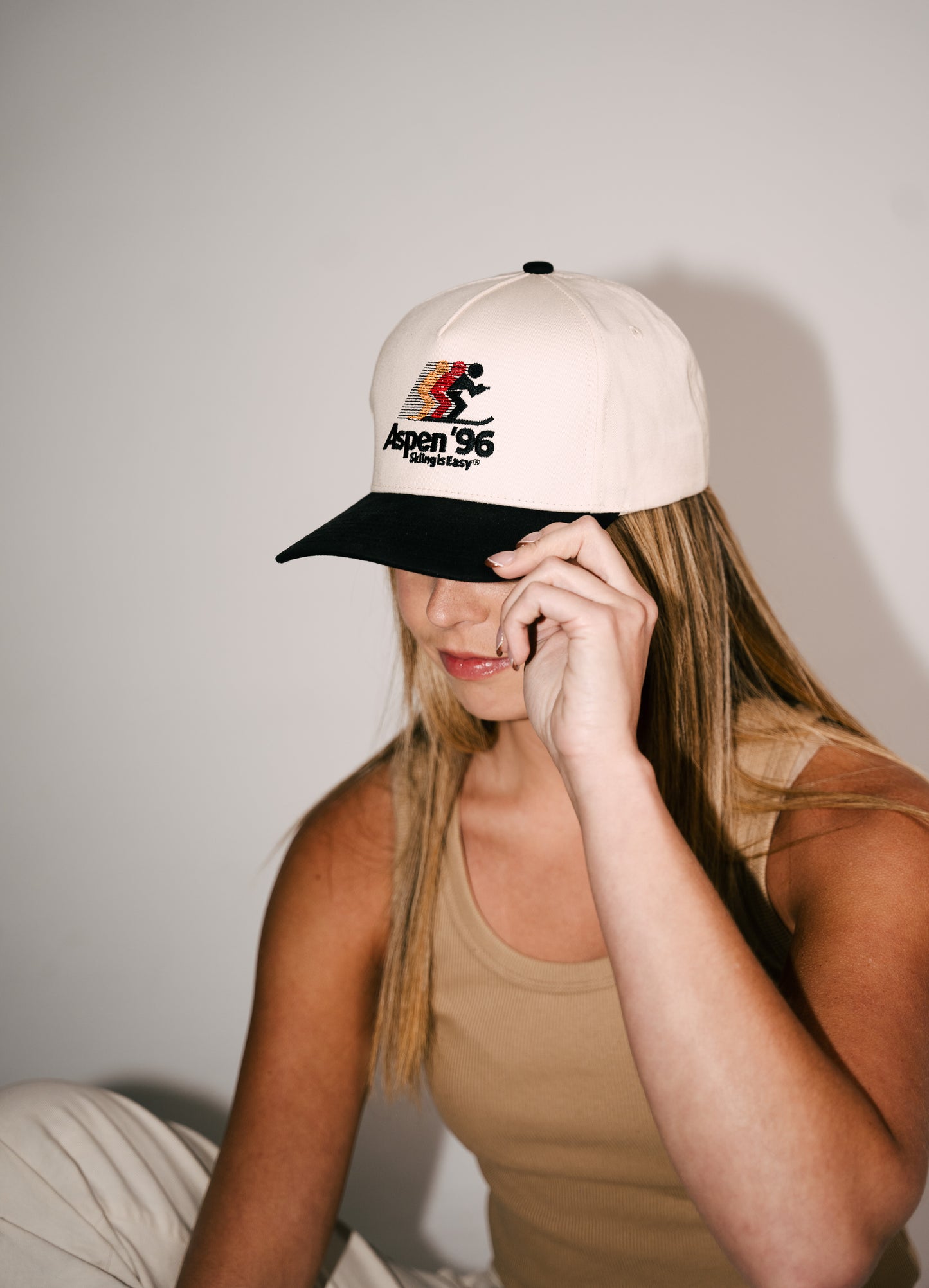 "ASPEN '96" | HAT (BLACK/CREAM)