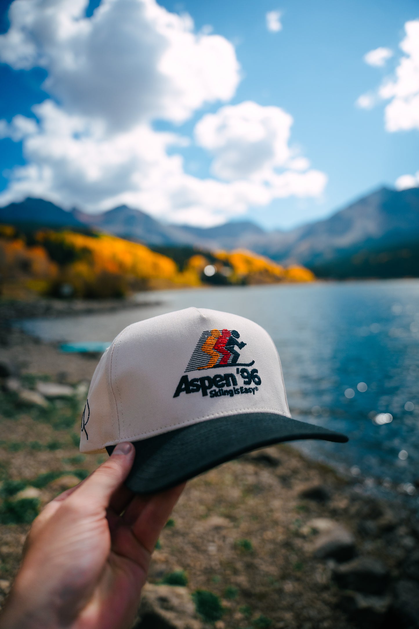 "ASPEN '96" | HAT (BLACK/CREAM)