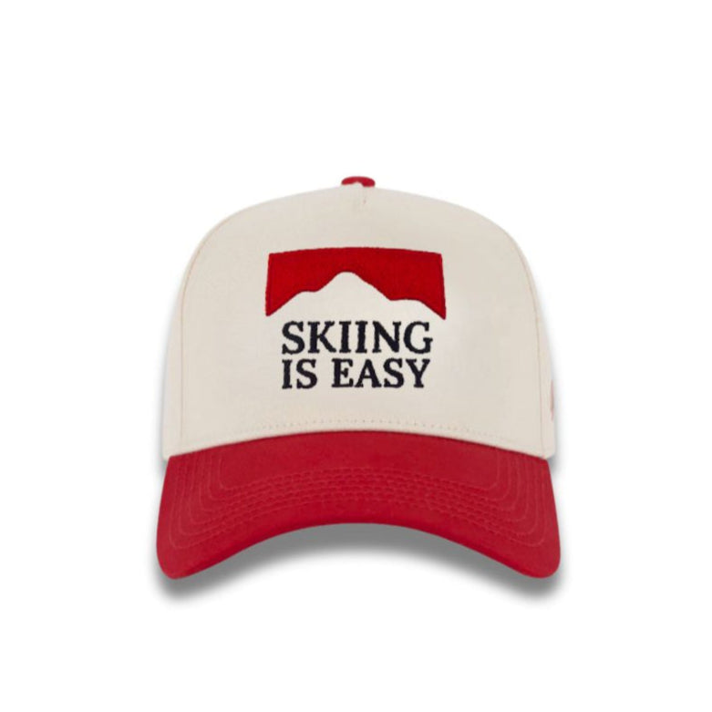 "SKIING KILLS" | HAT (RED/CREAM)