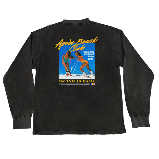 "Apres Beach Club" | Long-sleeve (Black)