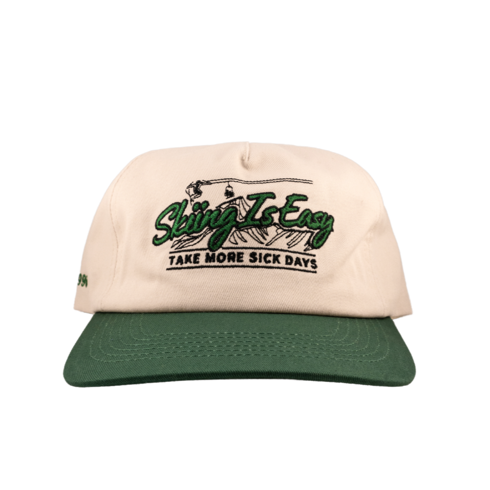 SKIING IS EASY "1996" HAT | (GREEN/CREAM)