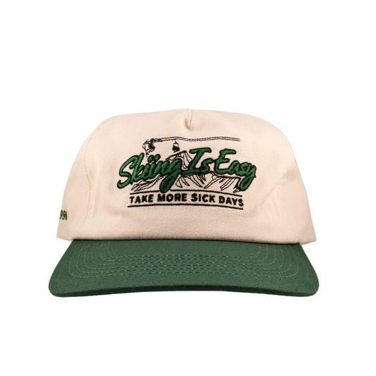 SKIING IS EASY "1996" HAT | (GREEN/CREAM)