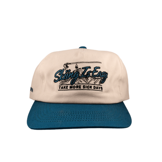 SKIING IS EASY "1996" HAT | (BLUE/CREAM)