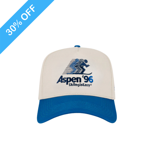 "ASPEN '96" | HAT (BLUE/CREAM)