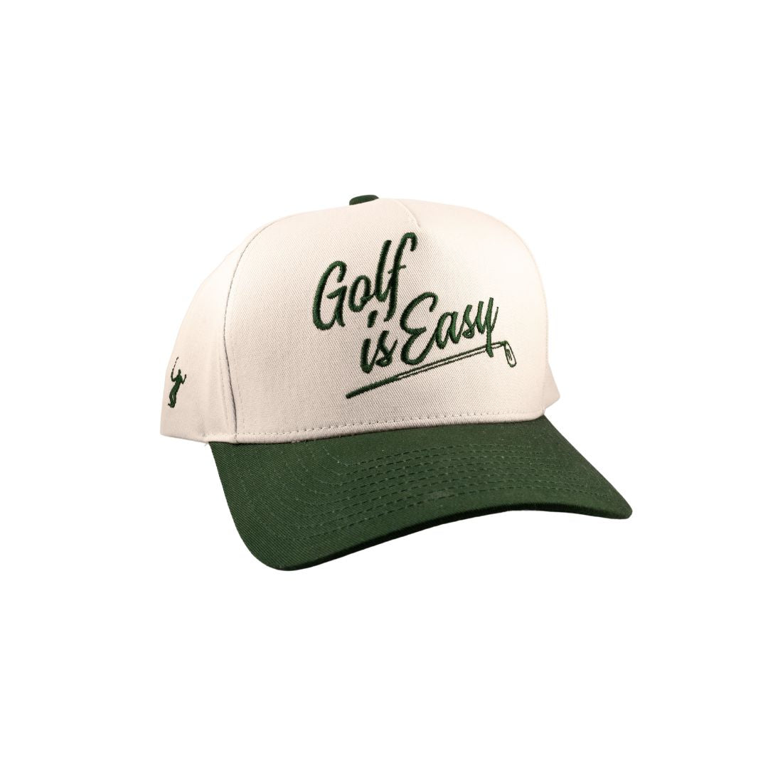 "GOLF IS EASY"| HAT (GREEN & CREAM)