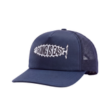 "FISH BONE" AEROMESH HAT | (Slate Blue)