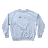 "I'M A PRO" VINTAGE CREWNECK (BLUE/GRAY)