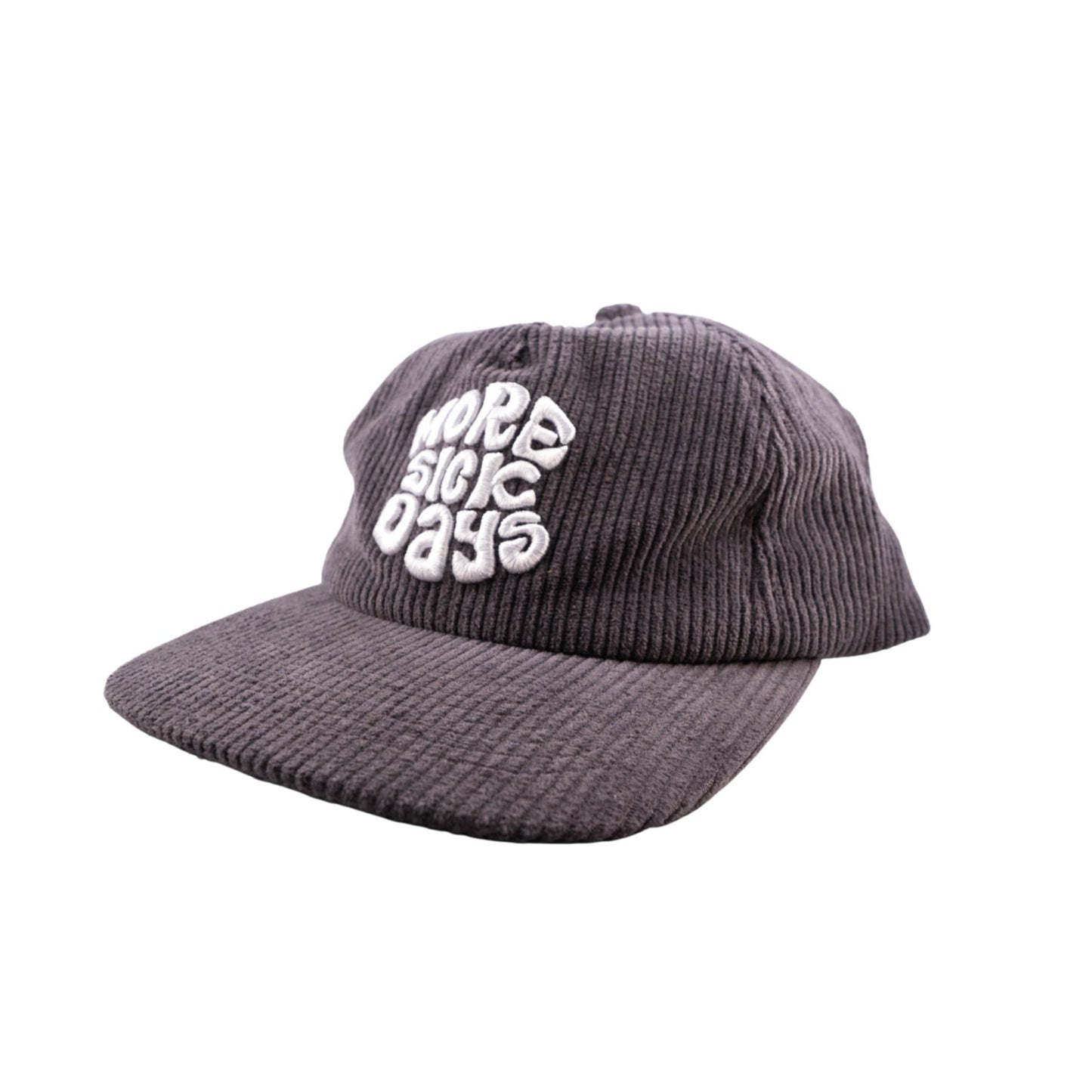 "MORE SICK DAYS" | CORD HAT (Grey)