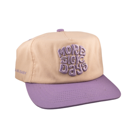 "MORE SICK DAYS" | HAT (Purple/Cream)