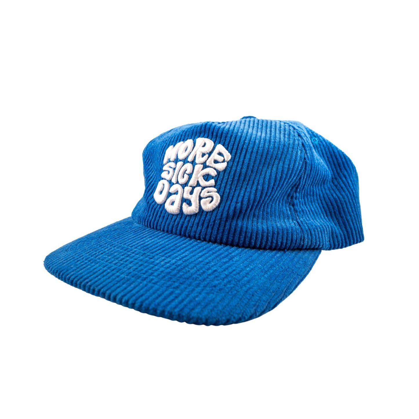 "MORE SICK DAYS" | CORD HAT (Blue)