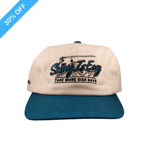 SKIING IS EASY "1996" HAT | (BLUE/CREAM)