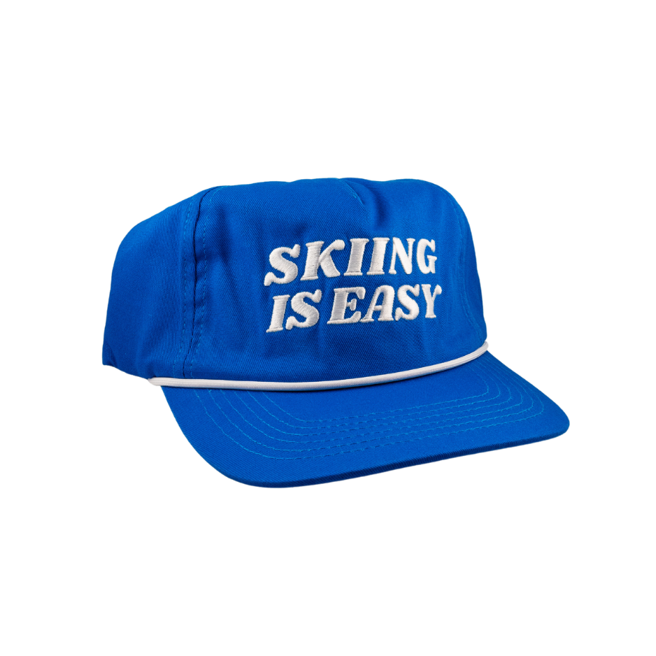 "SKIING IS EASY" | HAT (Blue)