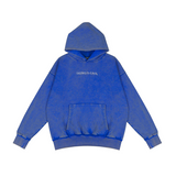 EMBROIDERED "SKIING IS EASY" | HEAVY-WEIGHT HOODIE (VINTAGE BLUE)