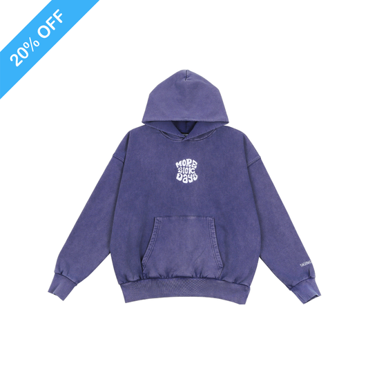 "MORE SICK DAYS" | HEAVY-WEIGHT HOODIE (Vintage Purple)
