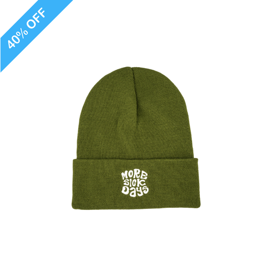 MORE SICK DAYS BEANIE (Green)