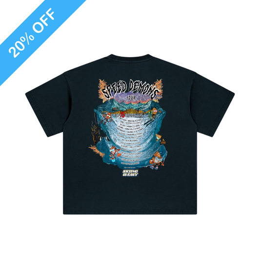 "SPEED DEMONS TOUR" TEE | (VINTAGE BLACK)