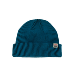 Two-Tone Knit Beanie (Blue & Navy)