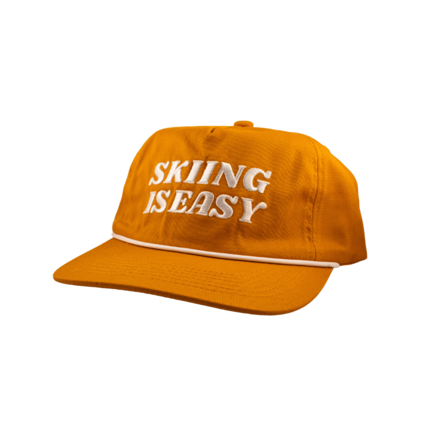 "SKIING IS EASY" | HAT (RUST)