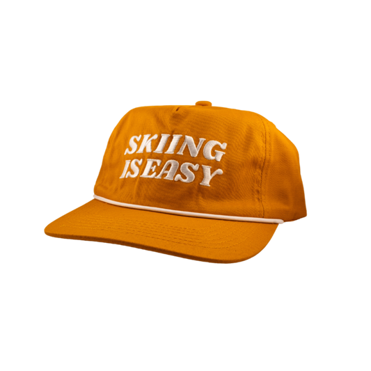 "SKIING IS EASY" | HAT (RUST)