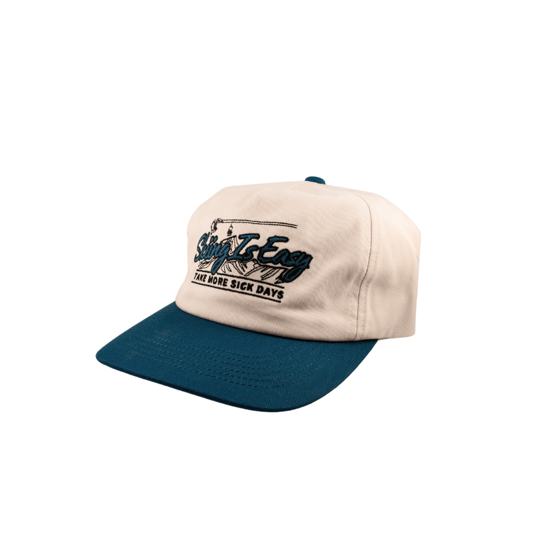 SKIING IS EASY "1996" HAT | (BLUE/CREAM)