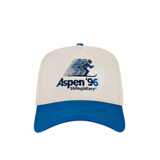 "ASPEN '96" | HAT (BLUE/CREAM)