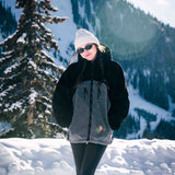 THE YETI FLEECE HOODIE | (BLACK/GRAY)