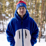 THE YETI FLEECE HOODIE | (BLUE/WHITE)