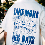 "TAKE MORE SICK DAYS" | VINTAGE HEAVY TEE (WHITE)