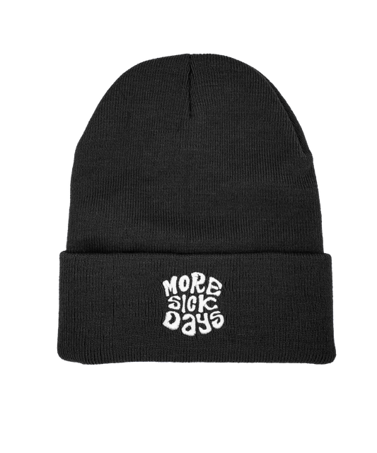 MORE SICK DAYS BEANIE (Black)