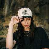 "SKIING IS EASY" ASPEN '96 HAT |(BLACK/CREAM)