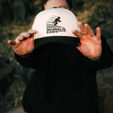 "SKIING IS EASY" ASPEN '96 HAT |(BLACK/CREAM)