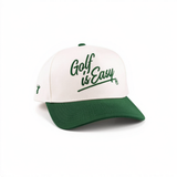 "GOLF IS EASY"| HAT (GREEN & CREAM)