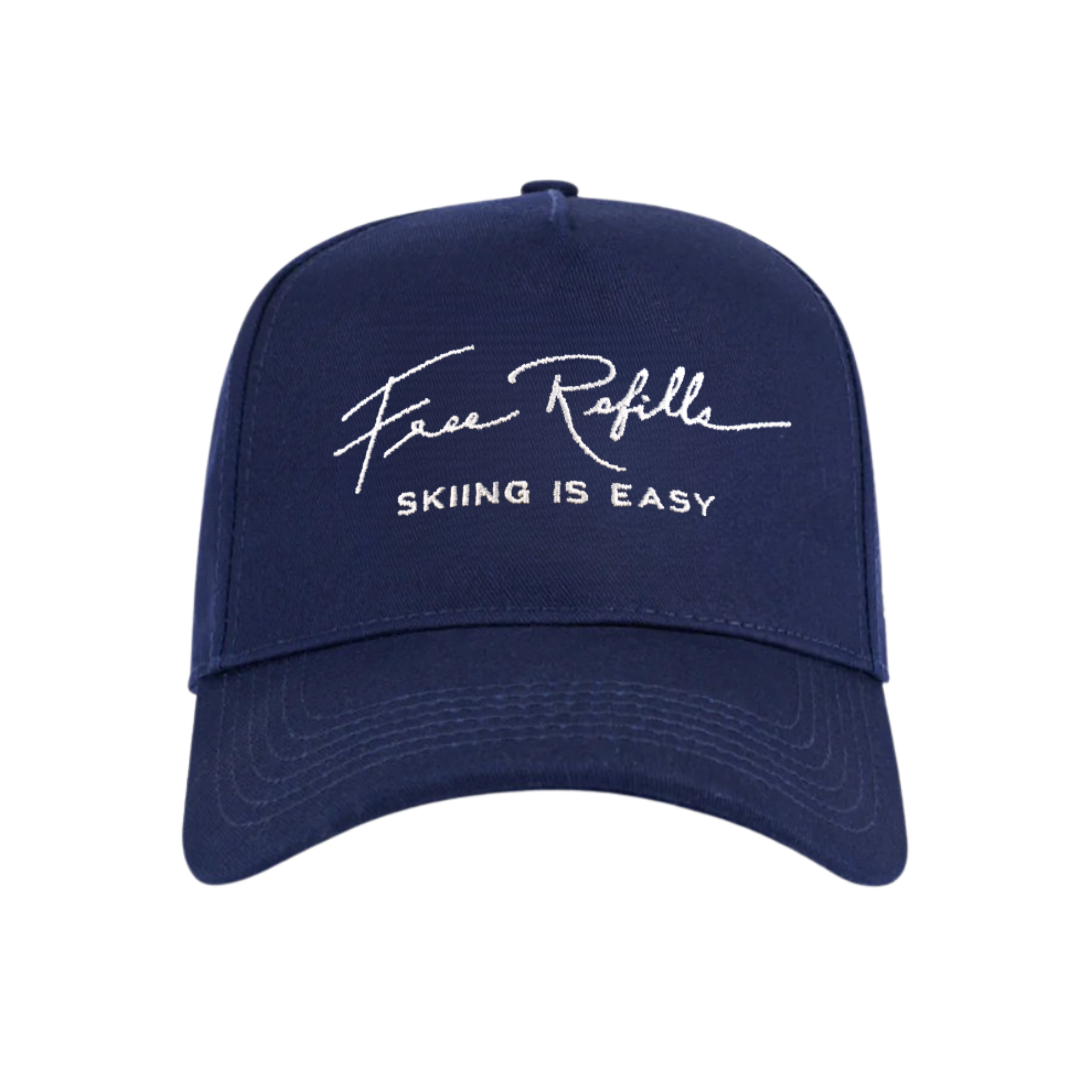 "FREE REFILLS" | HAT (NAVY)