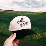 "GOLF IS EASY"| HAT (BLACK & CREAM)