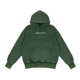 EMBROIDERED "SKIING IS EASY" | HEAVY-WEIGHT HOODIE (VINTAGE GREEN)