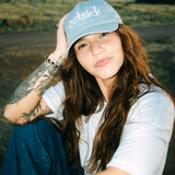 "THE DAILY" | VINTAGE CANVAS HAT (LIGHT BLUE)