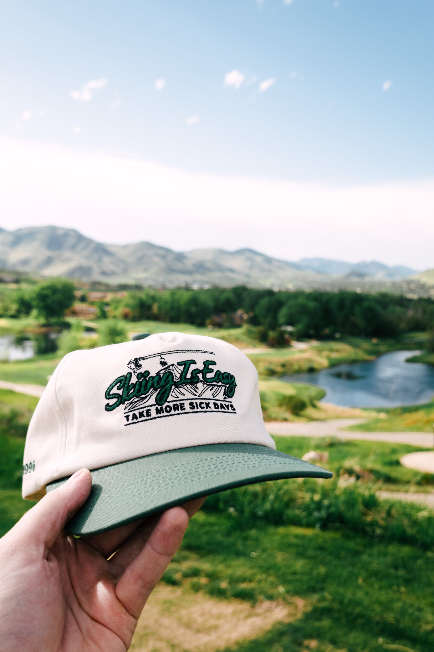 SKIING IS EASY "1996" HAT | (GREEN/CREAM)