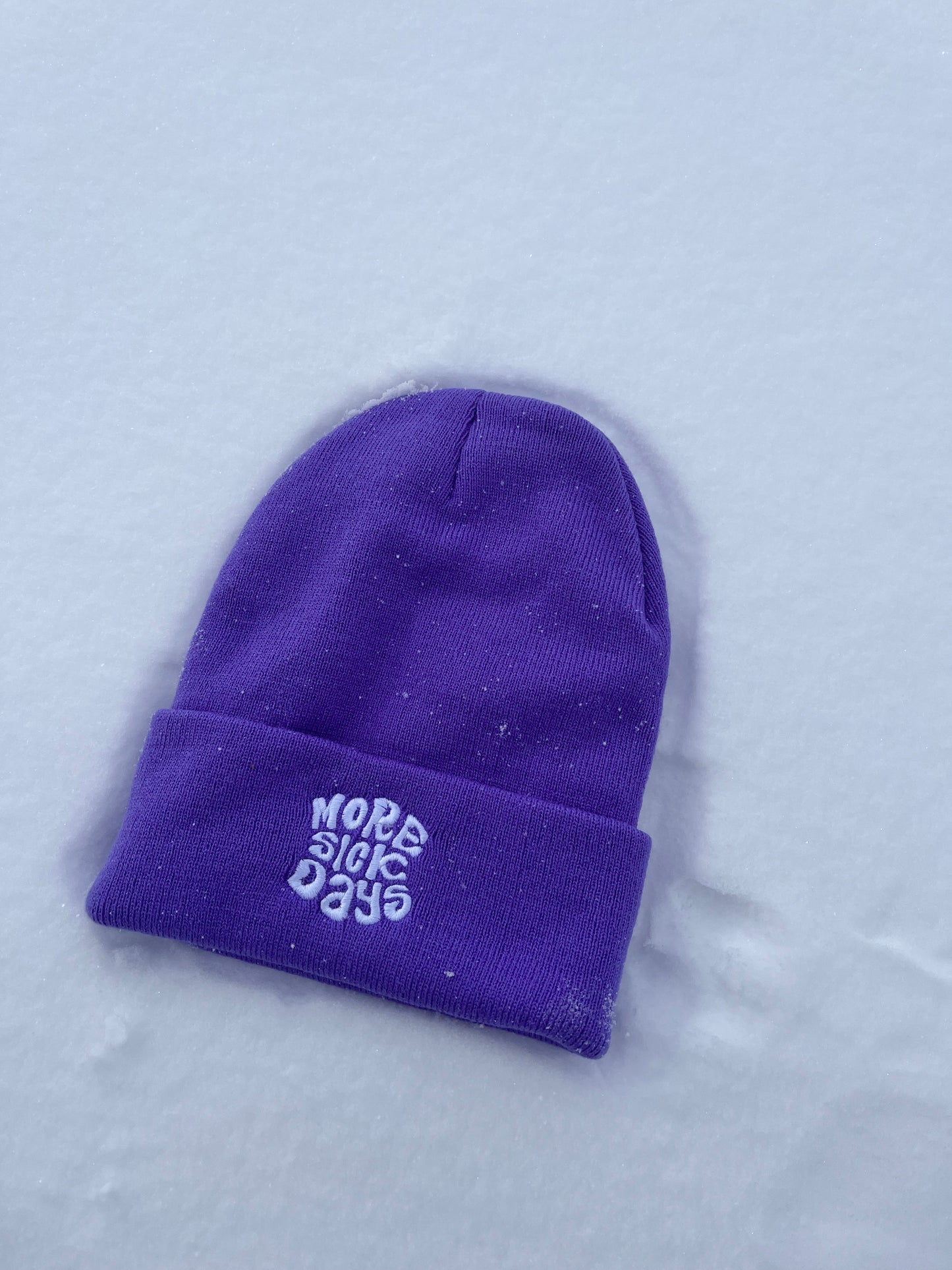 MORE SICK DAYS BEANIE (Purple)