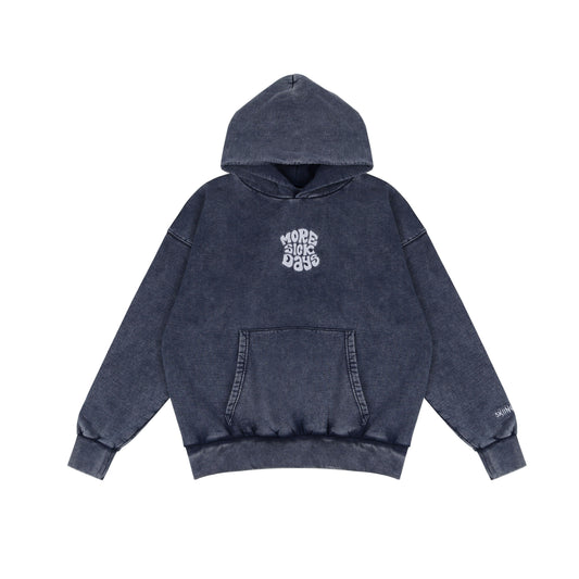 "MORE SICK DAYS" | HEAVY-WEIGHT HOODIE (Vintage Navy)