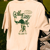 "GOLF IS EASY" VINTAGE TEE | (OFF-WHITE)