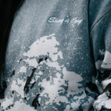 "SKIING IS EASY" VINTAGE SWEATER | TETONS (BLUE)