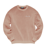 "SKIING IS EASY" KNIT SWEATER | (Coffee/Cream)