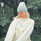 "FREE REFILLS" II CREWNECK (Cream)