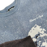 "SKIING IS EASY" VINTAGE SWEATER | TETONS (BLUE)